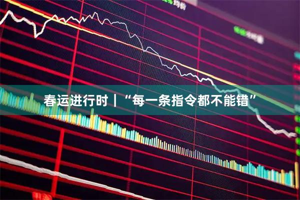 春运进行时｜“每一条指令都不能错”