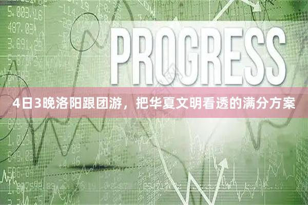 4日3晚洛阳跟团游，把华夏文明看透的满分方案